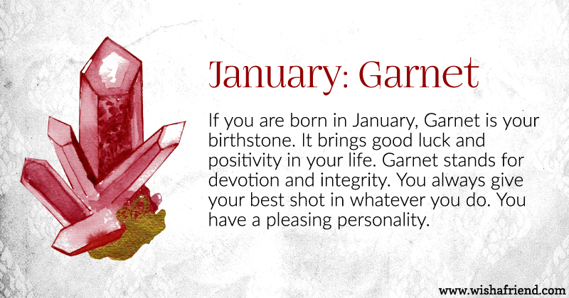 January Birthstone, Garnet Birthstone Meaning
