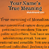 Name True Meaning.