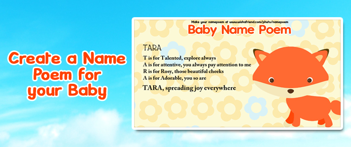 Baby Name Poem Make An Acrostic Name Poem For Your Baby