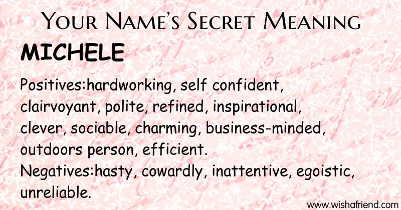 Name Secrets of Michele